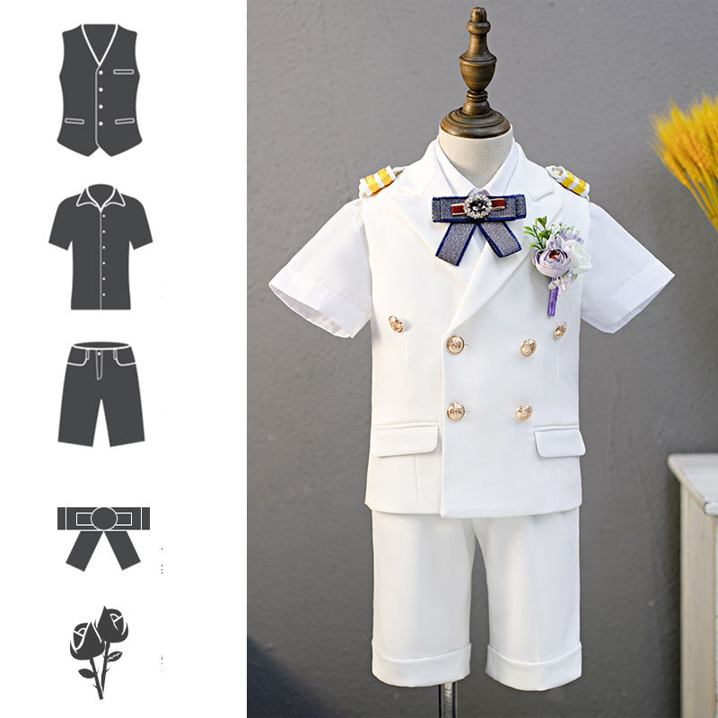 Summer Children's Birthday Costume Formal Suit Set