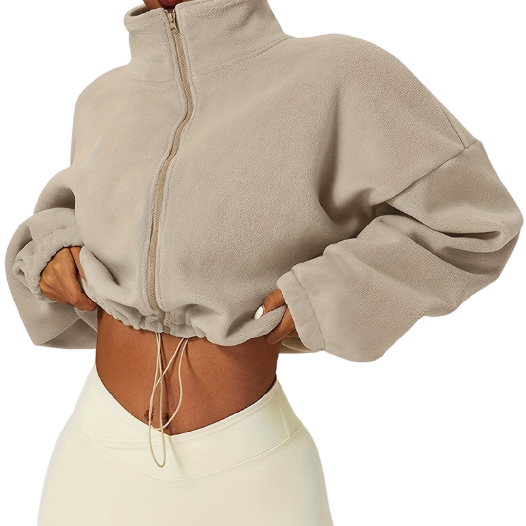 DAH Sophia Fleece Crop Jacket – The Cozy, Chic Layer You Need