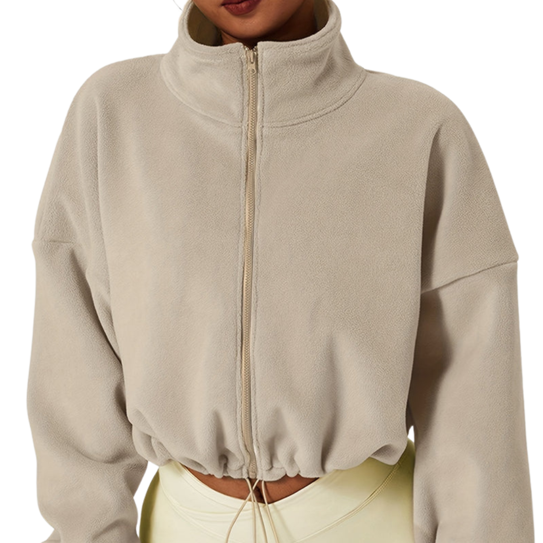 DAH Sophia Fleece Crop Jacket – The Cozy, Chic Layer You Need