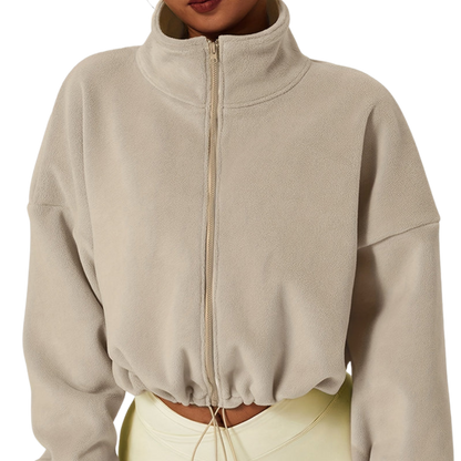 DAH Sophia Fleece Crop Jacket – The Cozy, Chic Layer You Need