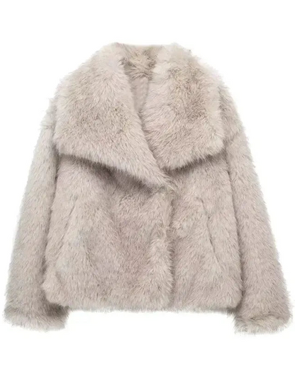 DAH Fara Fur Coat – Embrace Luxurious Warmth!