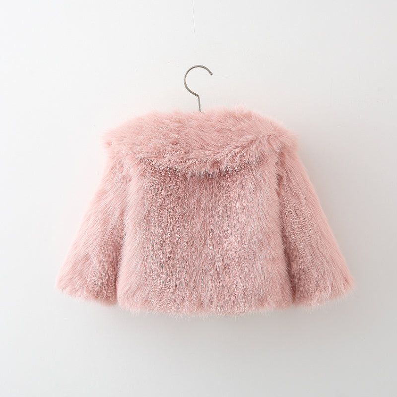 Four Bows Fur Sweater Lapel Fur Coat