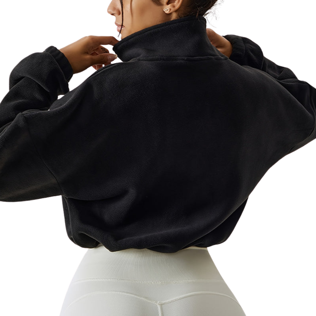 DAH Sophia Fleece Crop Jacket – The Cozy, Chic Layer You Need