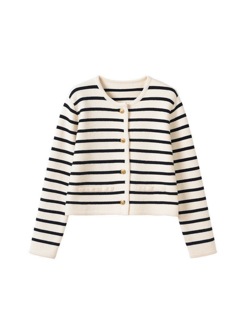 DAH Striped Knitted Cardigan