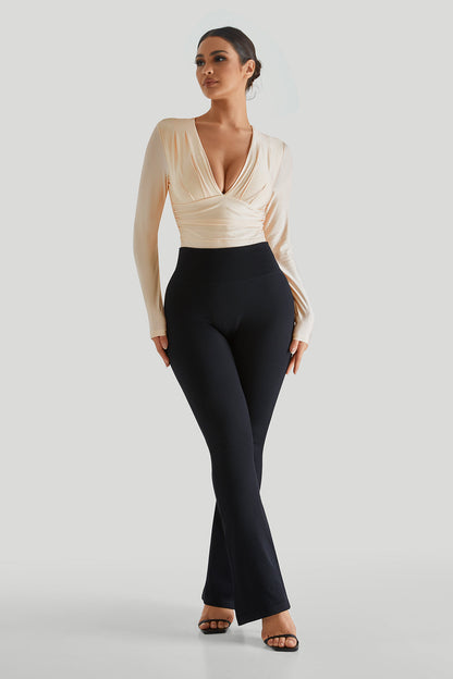 DAH Bodysuit with Built-in Shapewear and Flared Leggings