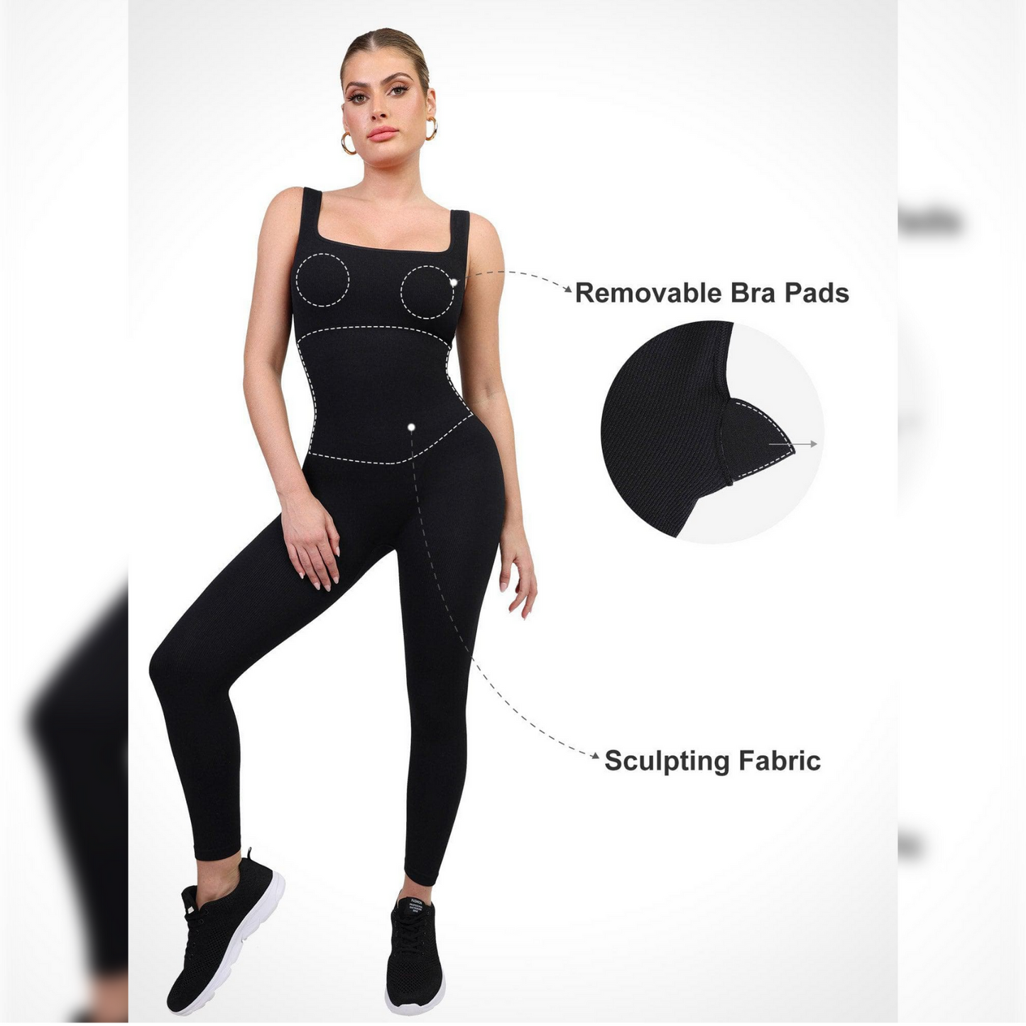 DAH Seamless Sculpt Jumpsuit – Effortless Elegance & Support