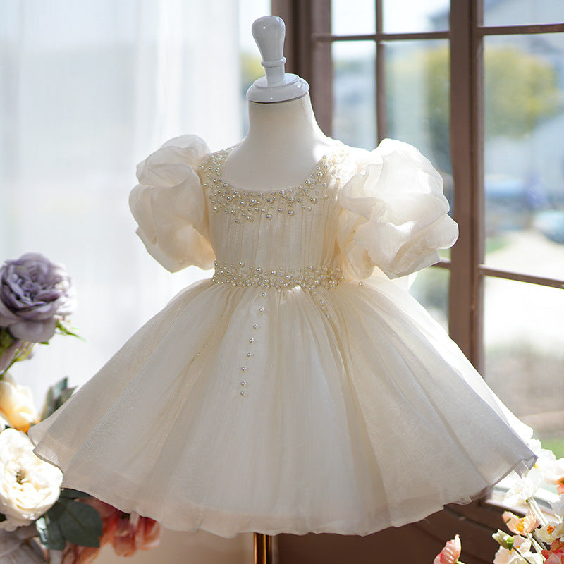 Elegant Baby Girl Christening Dress Toddler Birthday Party Princess Dress