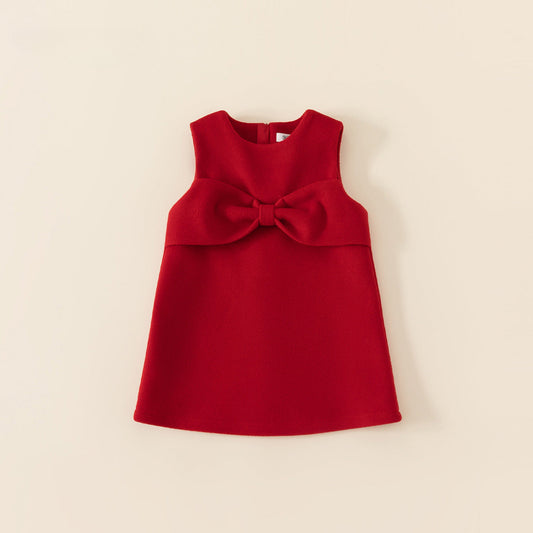 Girls Birthday Party Dress Red Girls Bow Princess Dress