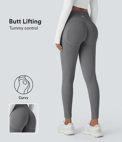 DAH Halara Seamless Flow High-Waisted Yoga Leggings – Tummy Control & Butt Lifting