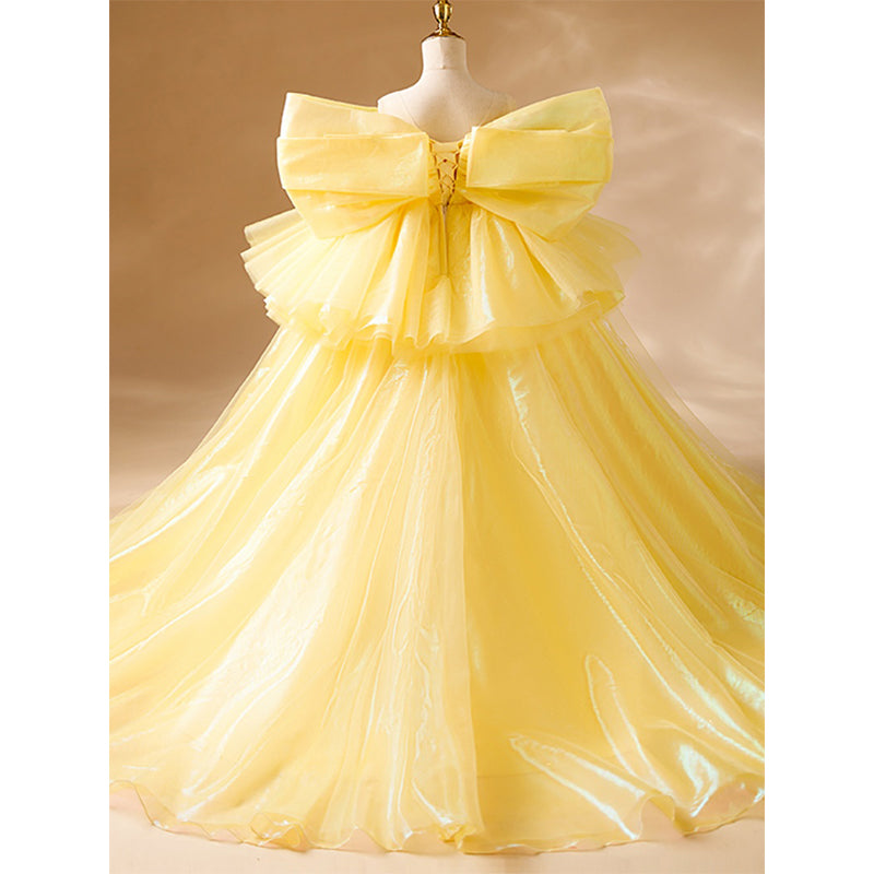 Luxurious Flower Girl Dress Pageant Wedding Summer Formal Party Princess Dress