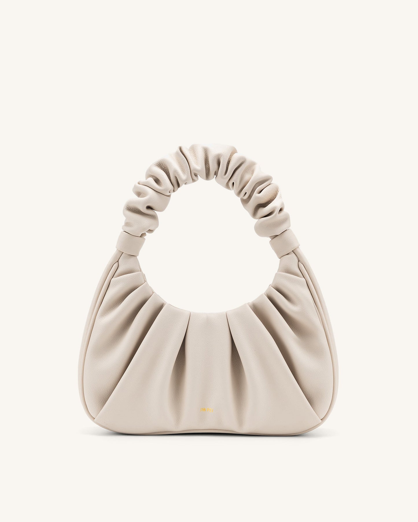 DAH Gabbi Ruched Hobo Handbag - Ivory | 90s Minimalist Chic