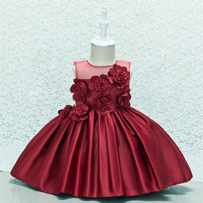 Elegant Little Girl Princess Dresses Toddler Birthday Dresses