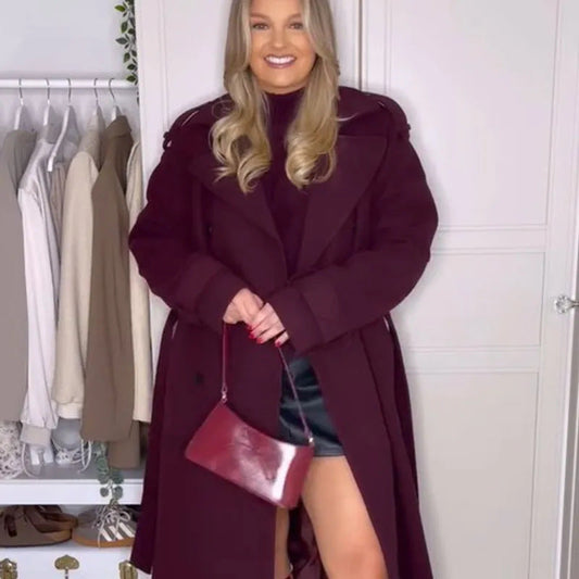 DAH Luxe Bordeaux Coat – The MUST-HAVE of the Season! 🍷✨