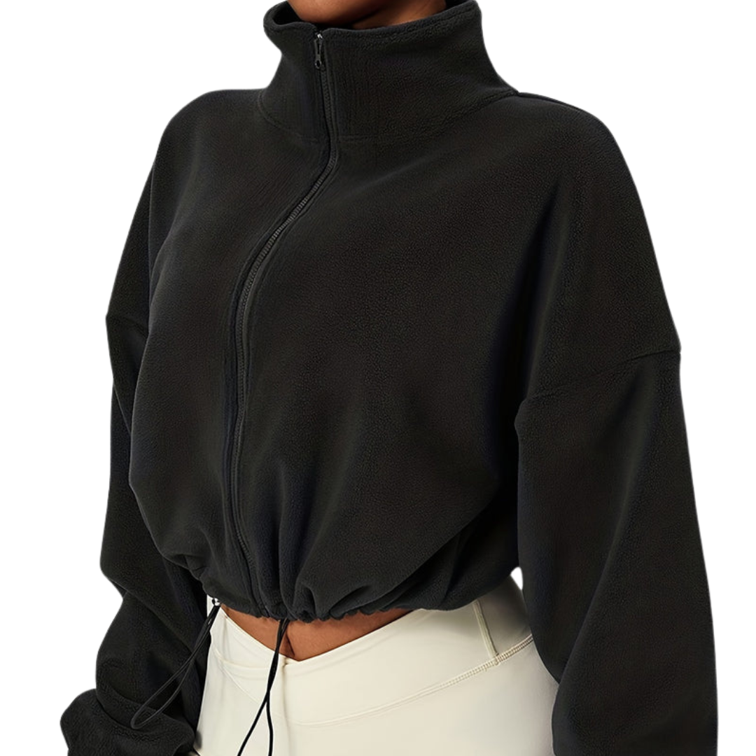 DAH Sophia Fleece Crop Jacket – The Cozy, Chic Layer You Need