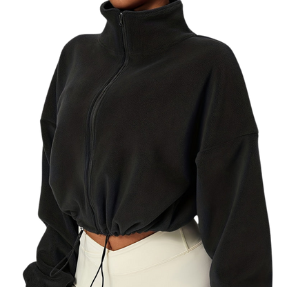 DAH Sophia Fleece Crop Jacket – The Cozy, Chic Layer You Need