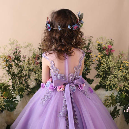 Elegant Flower Girl Dress Beauty Pageant Dress Toddler Formal Dresses