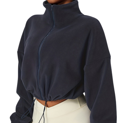 DAH Sophia Fleece Crop Jacket – The Cozy, Chic Layer You Need