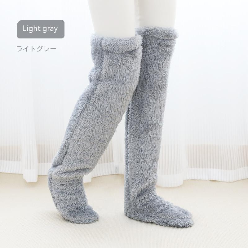 DAH Cold-Proof Fuzzy Knee Socks