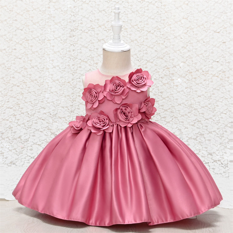 Elegant Little Girl Princess Dresses Toddler Birthday Dresses