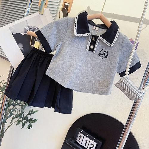 POLO Shirt and Skirt Two-piece Set