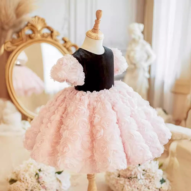 Elegant Baby Birthday Princess Dress Toddler Ball Puff Dress