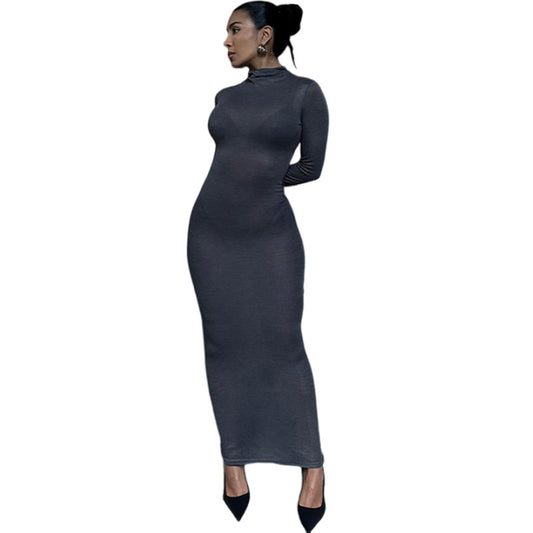 DAH Elegant High-Waist Pullover Dress