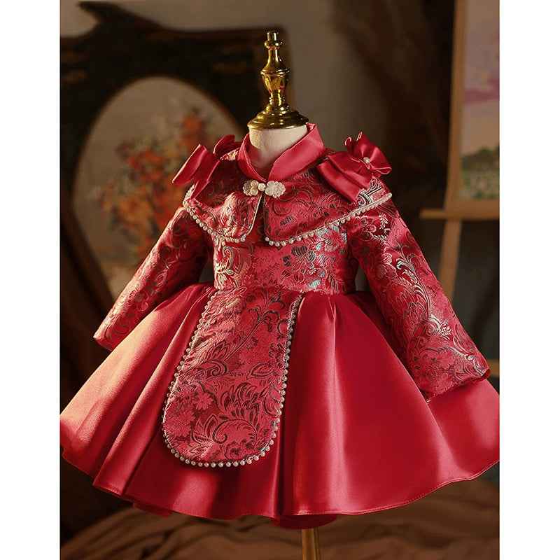 Girl Red Formal Dresses Girls Pageant Dresses