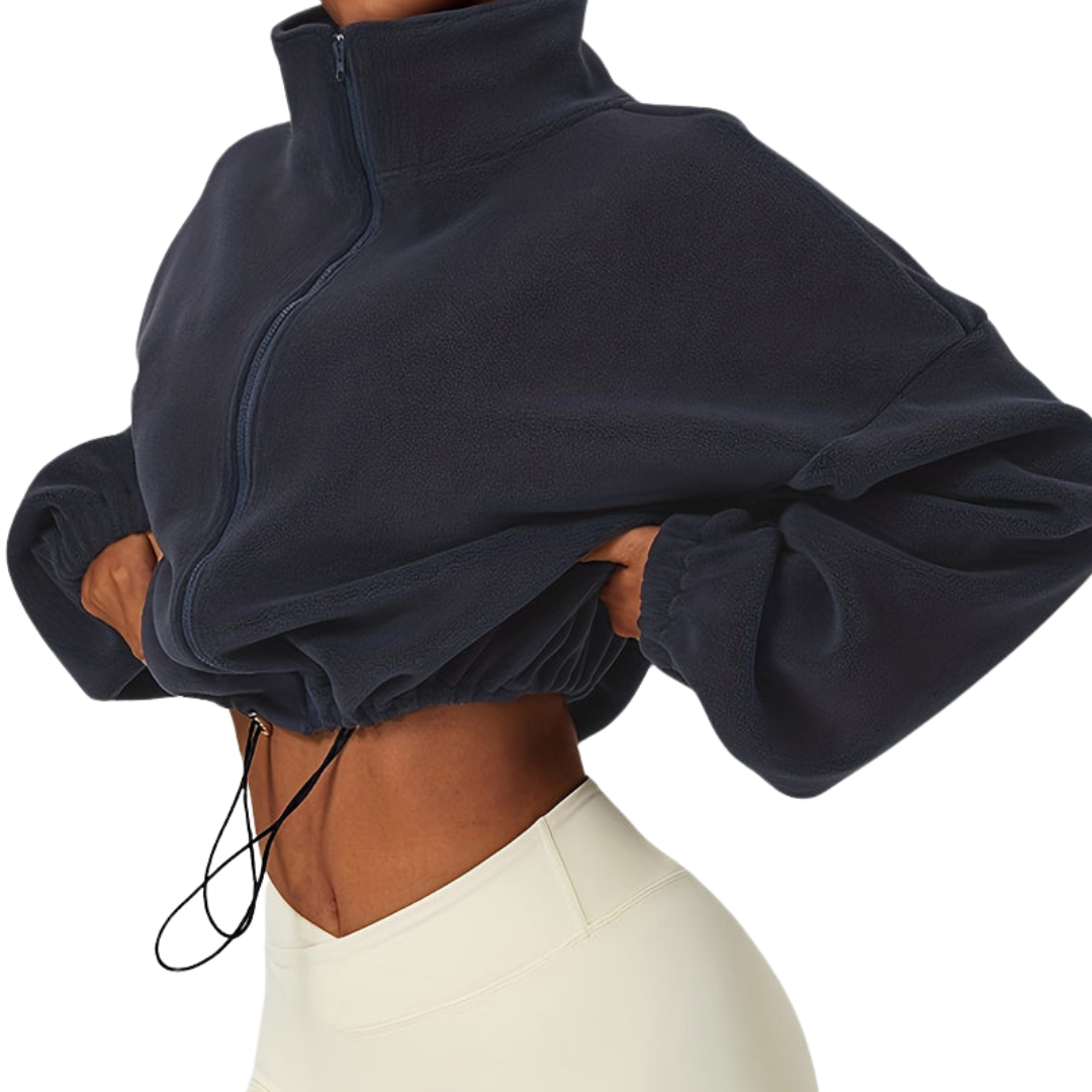 DAH Sophia Fleece Crop Jacket – The Cozy, Chic Layer You Need