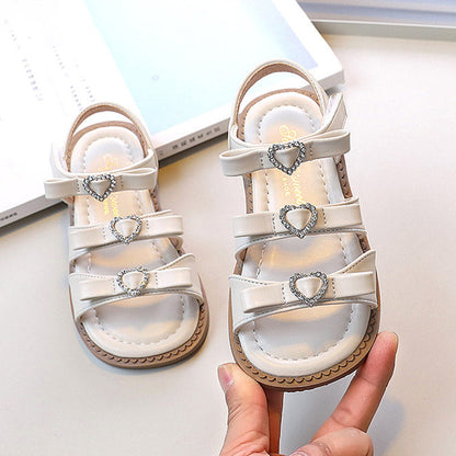 Girls Summer Bow Sandals Princess Shoes Beach Shoes