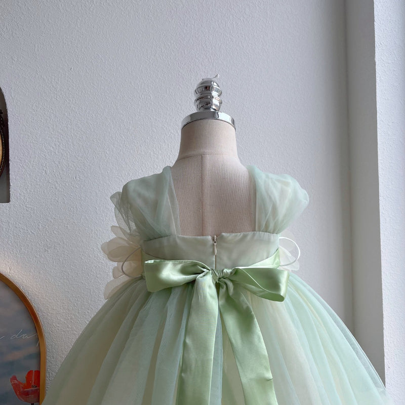 Elegant Baby Puffy Tulle Princess Dress Toddler Little Girl Party Dress