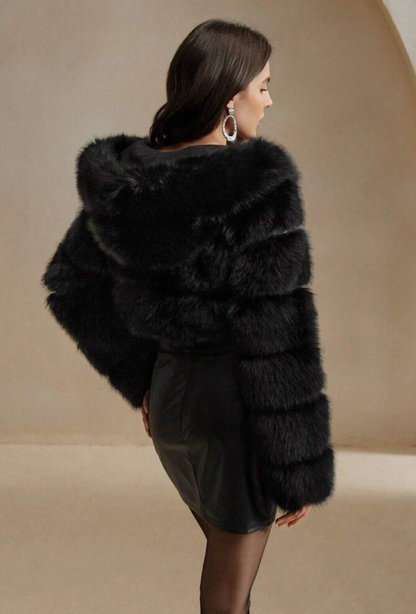 DAH Adriana Fur Coat – Luxe Redefined for Winter Glamour