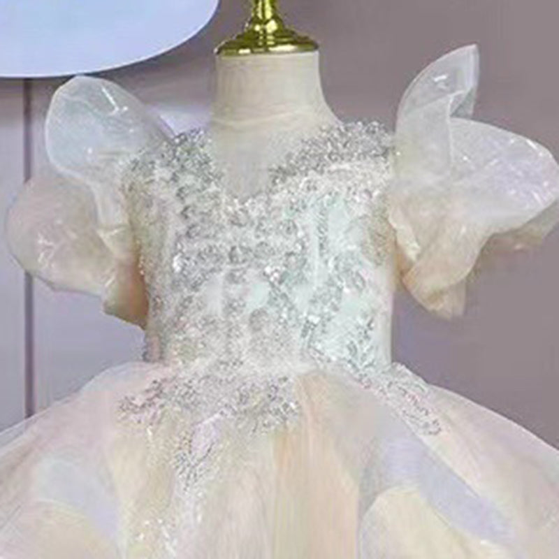 Elegant Baby Girls Pageant Dresses Toddler Christening Dresses