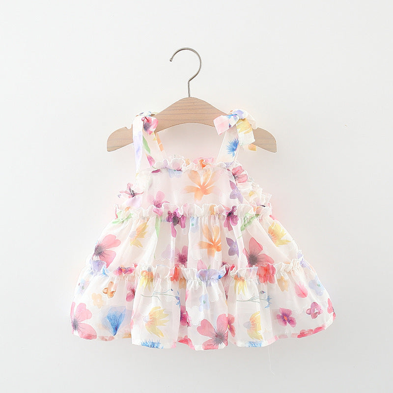 Summer Baby Girls Suspender Princess Dress