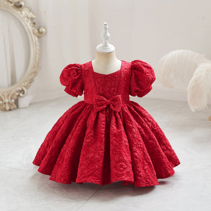 Elegant Little Girl Birthday Party Dress Toddler Flower Girl Dress