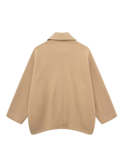 DAH Solid Oversized Pocket Button Coat