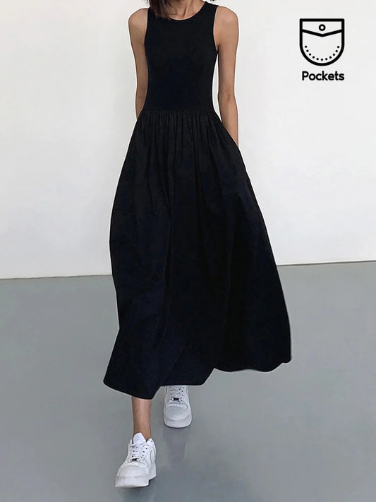 DAH Leisure Crew Neck Long Dress