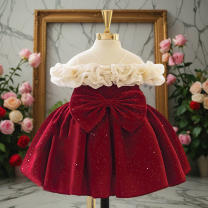 Elegant Baby Girl  Dress Christmas Girl Dress Toddler Birthday Dress