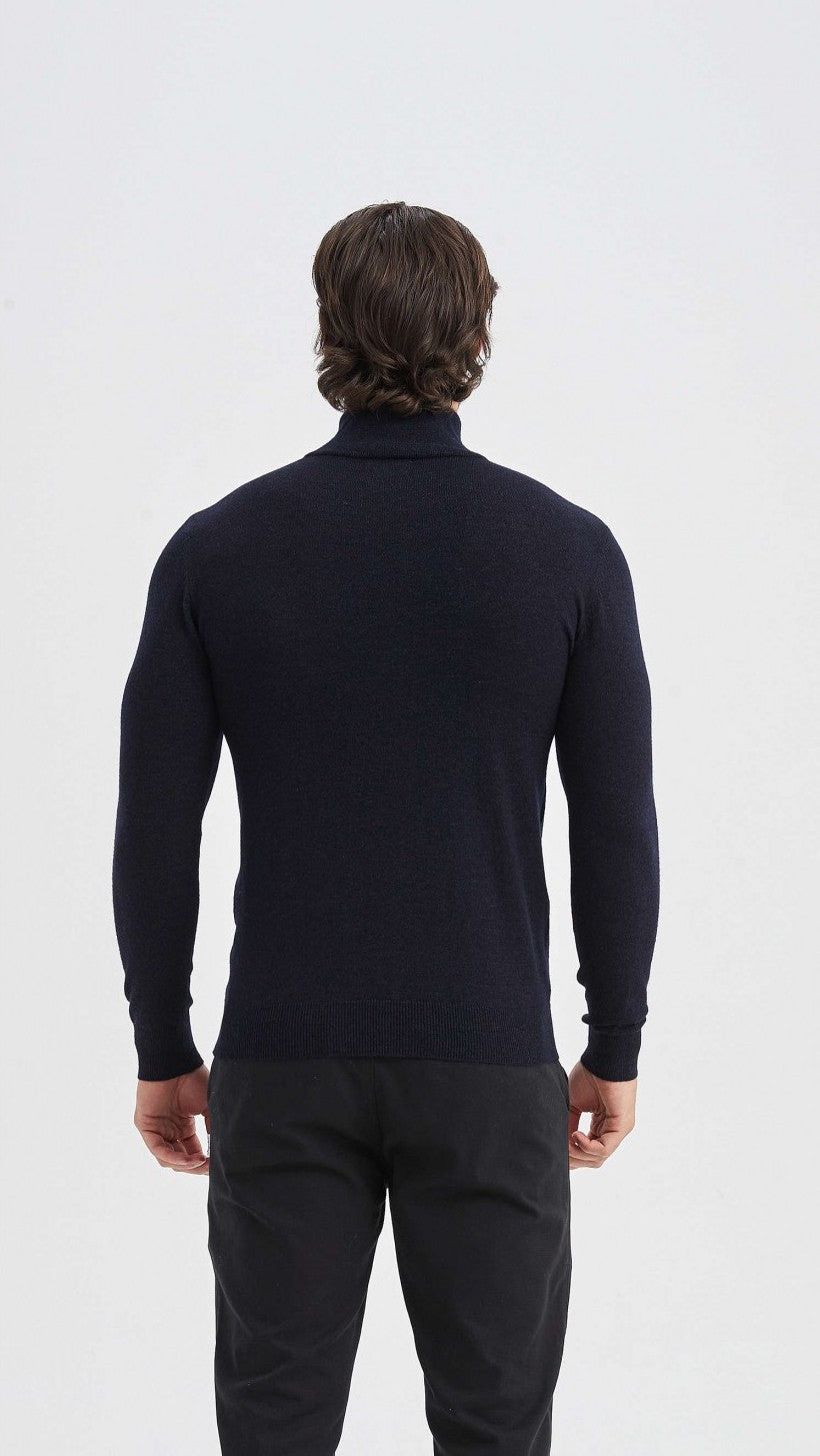 DAH Quarter-Zip Sweater – Premium Comfort with Cashmere Touch Innovation