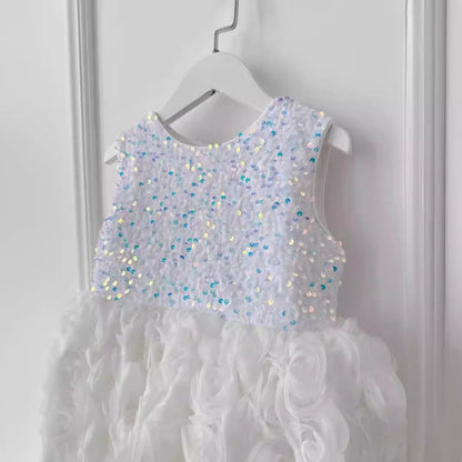 Elegant Beauty Pageant Dress Flower Girl Dress Toddler Birthday Princess Dress