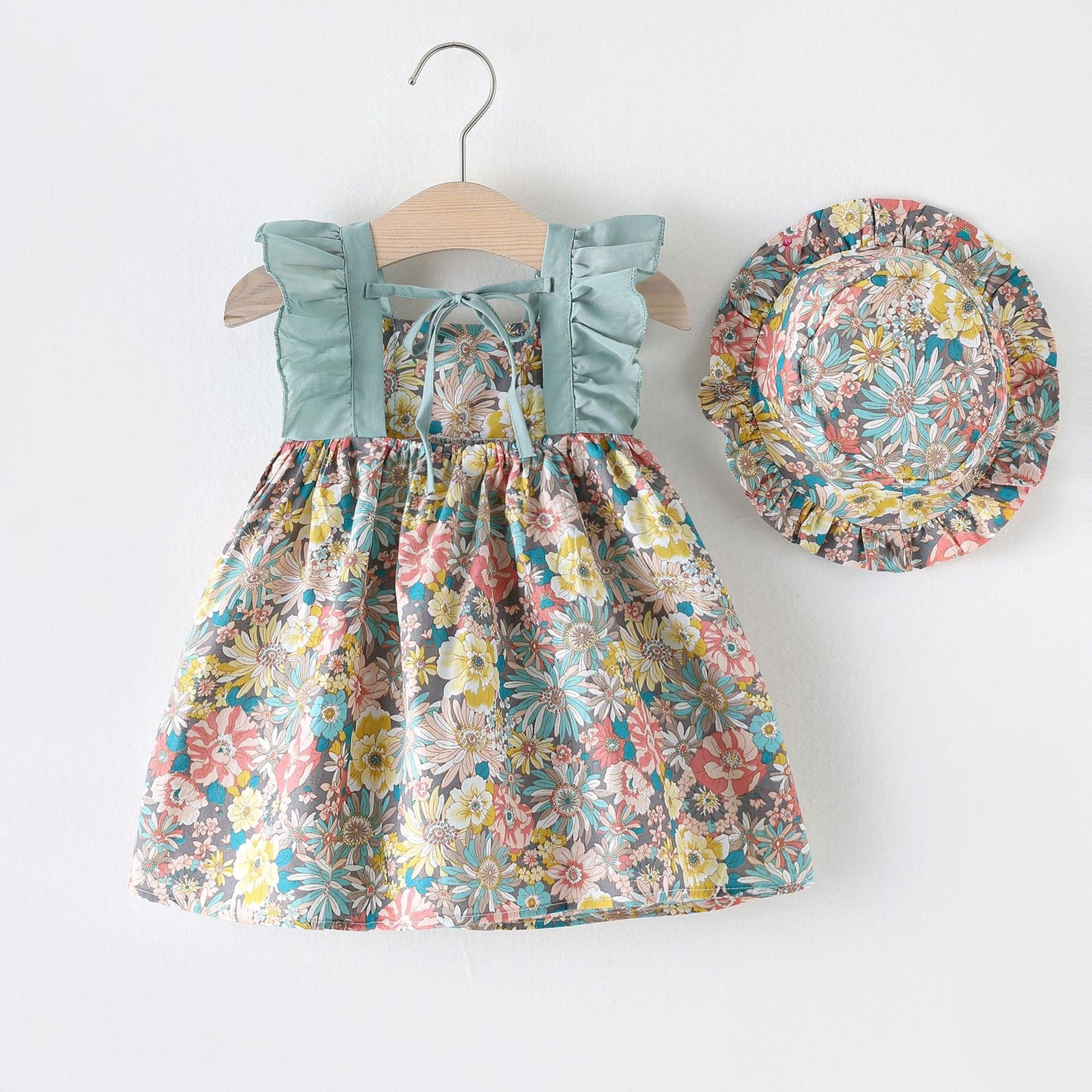 Girls Cozy Summer Breathable Floral Dress