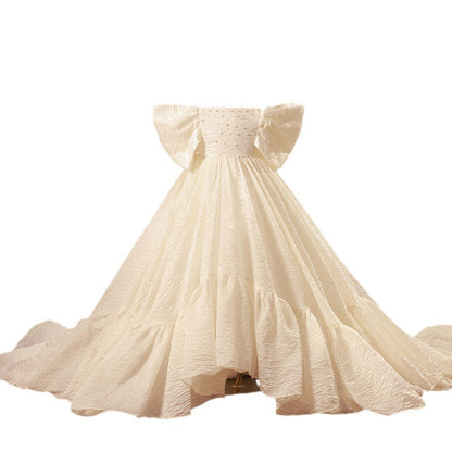 Flower Girl Birthday Party Wedding Christening Dress Bow Princess Dress