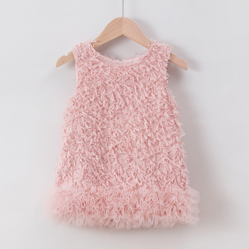 Girls Christmas Dress Winter Girls Tassel Baby Birthday Dress