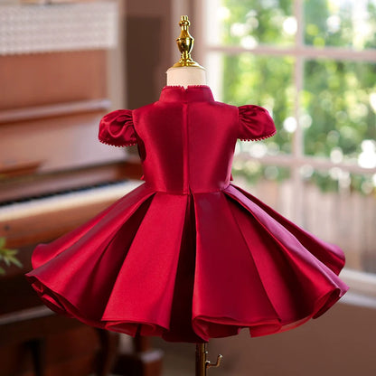 Luxurious Christmas Dress Baby Girls Christening Dress Toddler Birthday Pageant Princess Dress