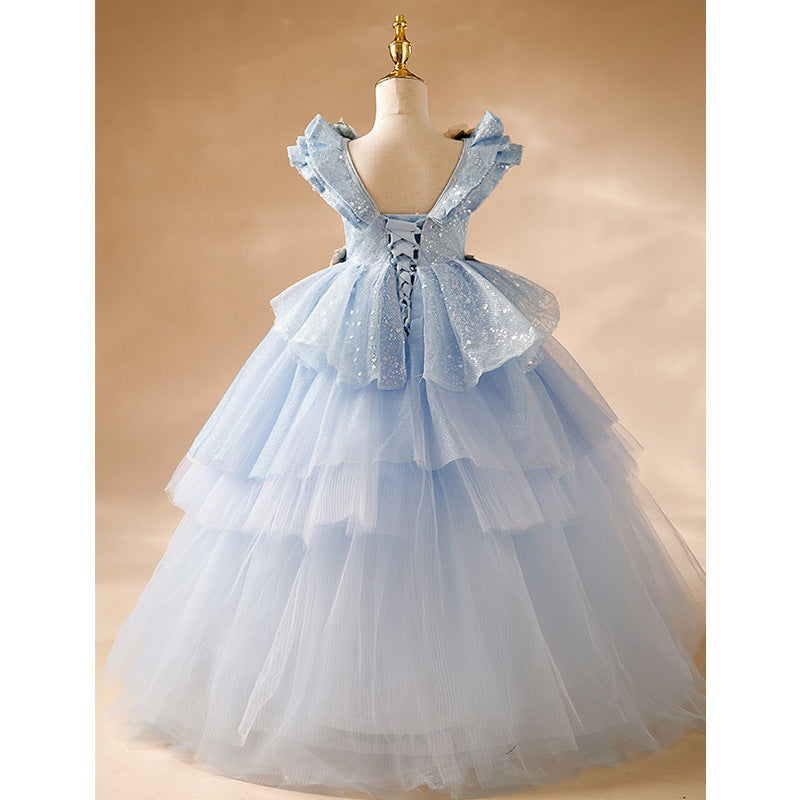 Luxurious Flower Girl Wedding Summer Birthday Party Princess Dress