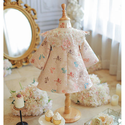 Embroidery Dress for Baby Girl Birthday Party Princess Dress