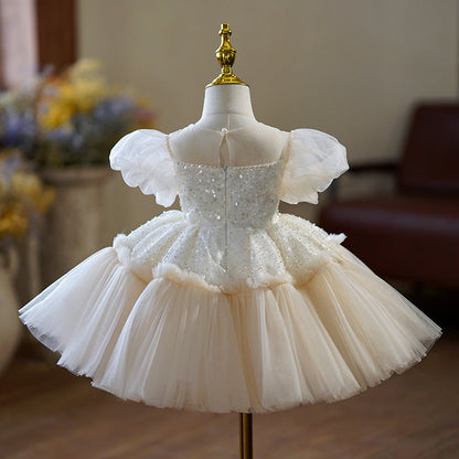 Sweet Baby Girls Birthday Beauty Pageant Dress Toddler Christening Dresses