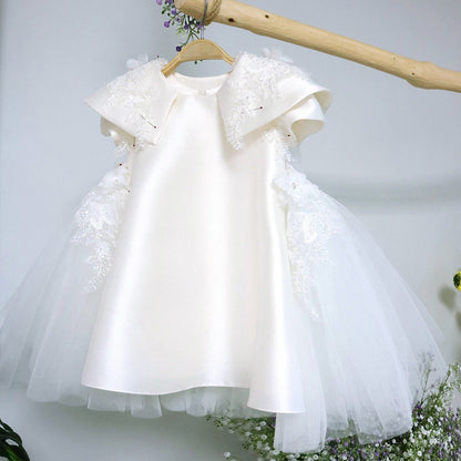 Elegant Baby Girl First Communion Dress Toddler Christening Dresses