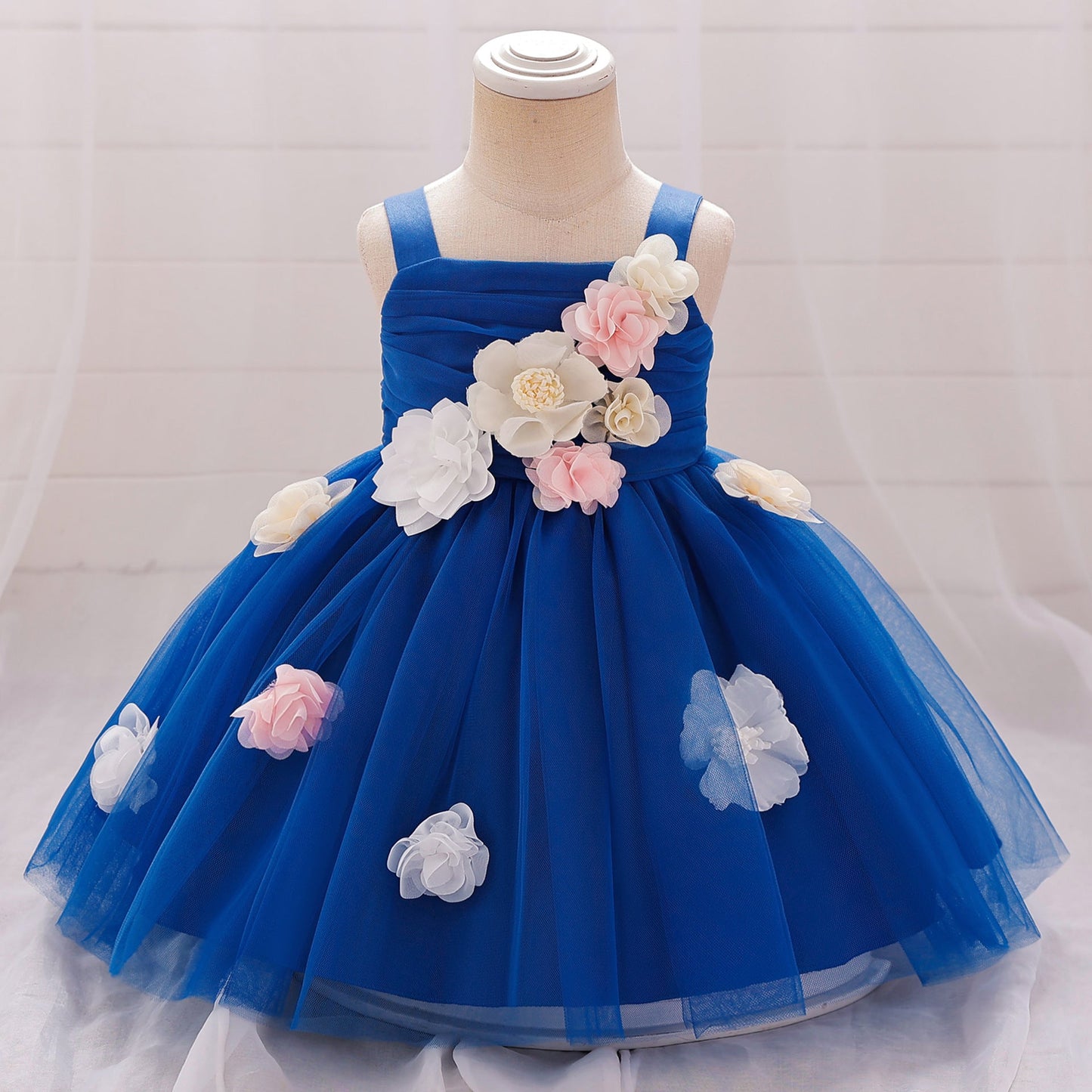 Flower Girl Wedding Tutu Dress Girl Birthday Party Princess Dress