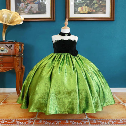 Winter Christmas Dress Beauty Pageant Dress Toddler Birthday Party Princess Dress