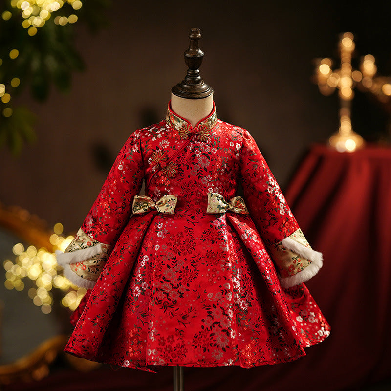 Girl Red Formal Dresses Girls Baptism Dresses